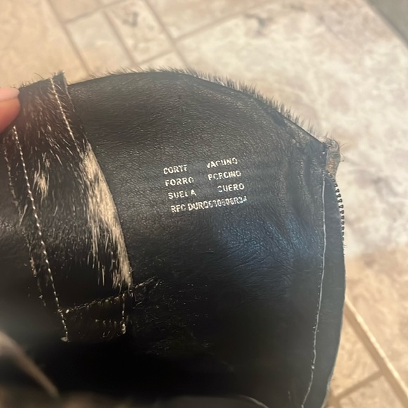 Hair on hide (cowhide) cowboy boots - Picture 9 of 9